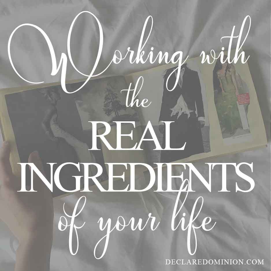 I realized that I had an old 'recipe' in my head about how my life was supposed to look...and it was stealing my joy!